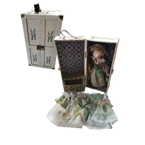Ashley Belle Porcelain Doll & Closet - Picture 1 of 10